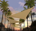 Amgo Custom Size 9' x 9' x 9' Sand Beige Triangle Sun Shade Sail Order to Make Canopy Awning UPF50+ AGSLT, 95% UV Blockage, Water & Air Permeable, 200GSM Commercial Standard (We Customize)