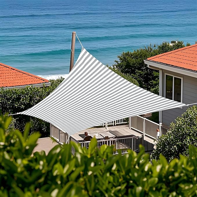 Tronssien Rectangle 10'x13' Sun Shade Sail,95% UV Blockage Canopy Awning for Outdoor Patio and Garden, Yard Activities