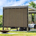 Artpuch Outdoor Pergola Shade Cover 6x7 FT Sun Shade Cloth with Grommets Mocha 90% UV Protection Canopy Patio Privacy Screen (Customized Available)