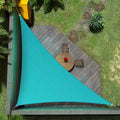 Amgo 16' x 16' x 22.6' Turquoise Right Triangle Sun Shade Sail UPF50+ Canopy Awning AGSLT, 95% UV Blockage, Water & Air Permeable, 200GSM Heavy Duty Commercial and Residential (We Make Custom Sizes)