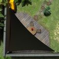 Amgo Custom Size 12' x 17' x 20.8' Black Right Triangle Sun Shade Sail UPF50+ AGTAPRT12, Order to Make Canopy Awning, 95% UV Blockage, Water & Air Permeable, Commercial Standard (We Customize)
